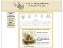 Tablet Screenshot of blk-cat-mtn-trilobites.com
